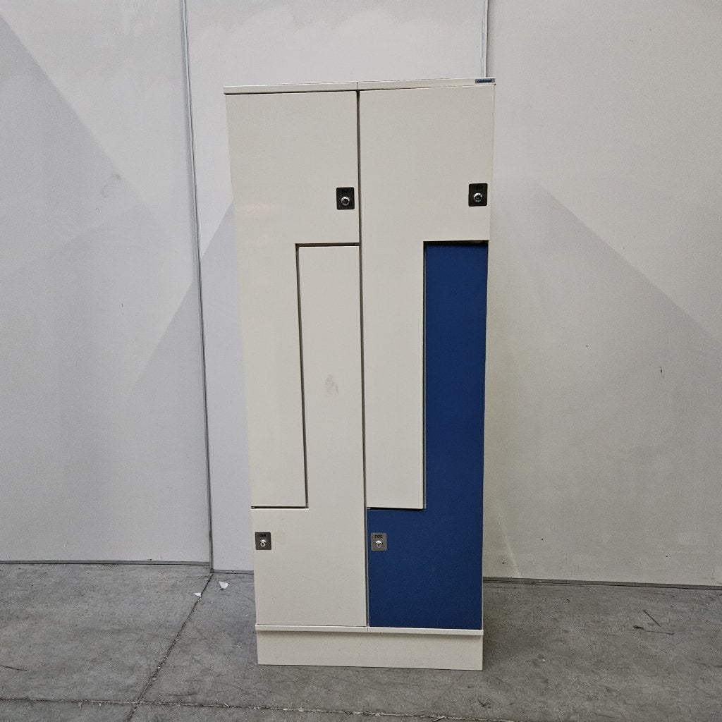 4-deurs Oostwoud ruimte besparende Z-lockerkast - 195x80x50, Niet ingevuld, Gebruikt, Niet ingevuld, Niet ingevuld