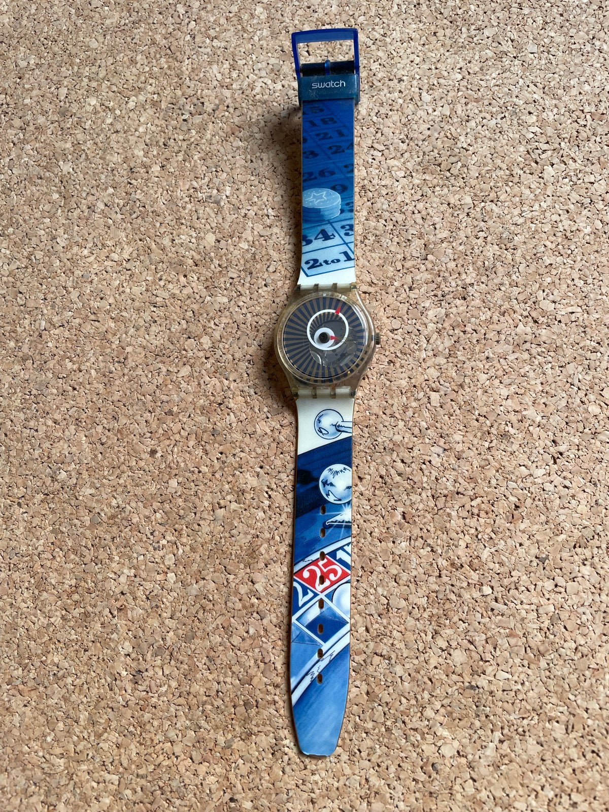 Vintage Swatch Polshorloge - Uniek Design, Kunststof, Gebruikt, Polshorloge, Swatch