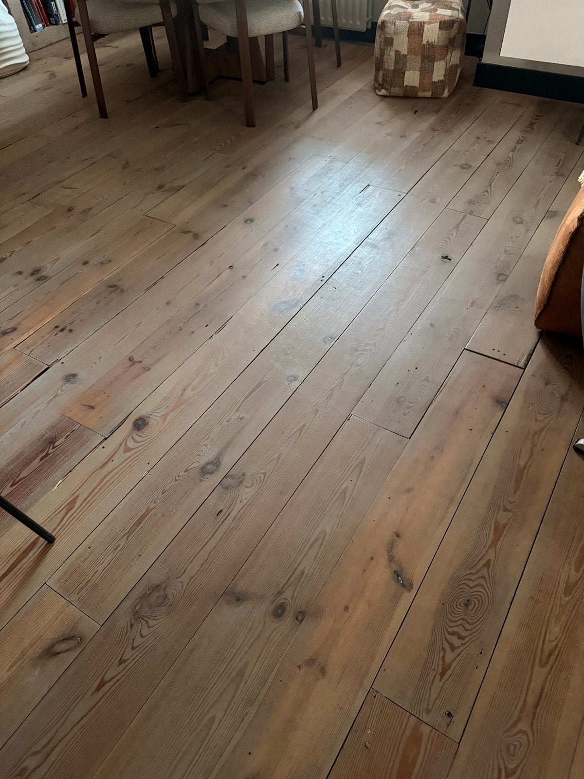Oude doorleefde grenen vloerplanken , 27mm dik!!, Ophalen, Gebruikt, 25 tot 50 mm, Grenen