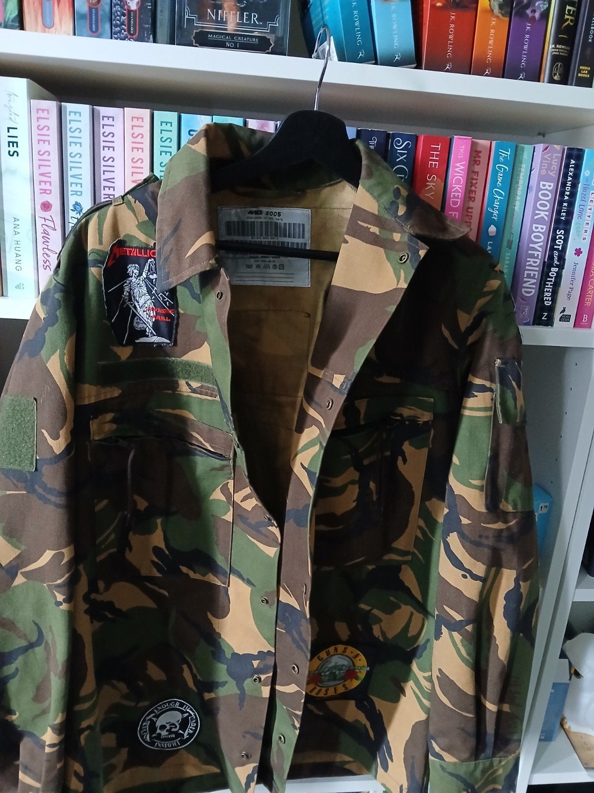 Unieke festivaljas met patches - Camouflage, Ophalen of Verzenden, Gedragen, Meerkleurig