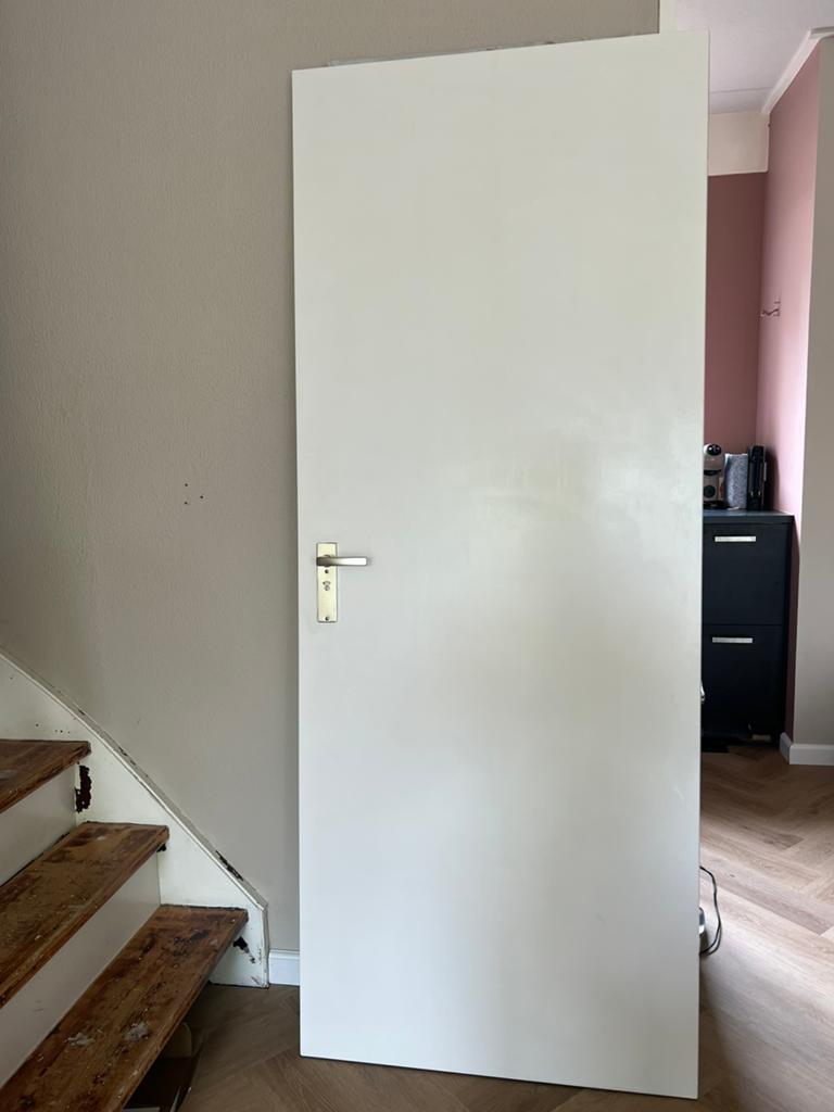 (wc) binnendeur met slot, Minder dan 80 cm, Binnendeur, Ophalen of Verzenden, Zo goed als nieuw