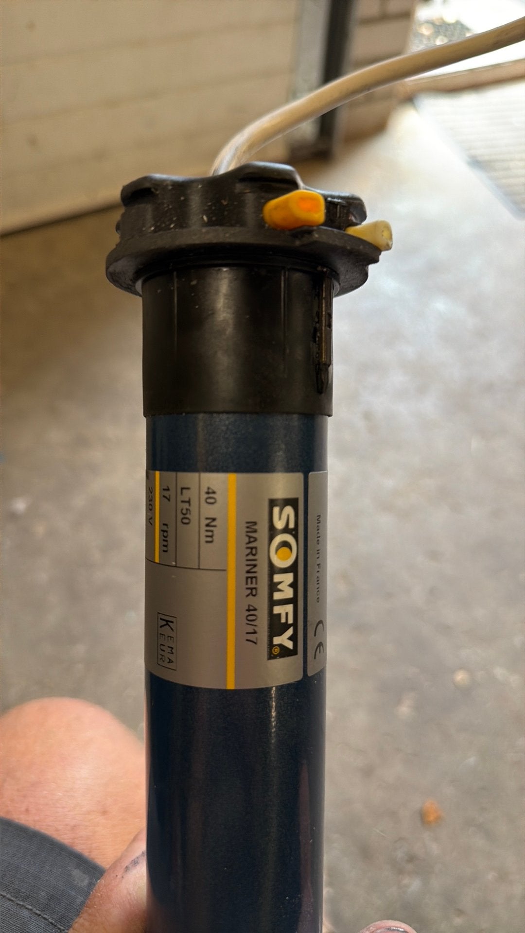 Somfy rolluik moter, Ophalen of Verzenden, Zo goed als nieuw, Wit, Minder dan 100 cm