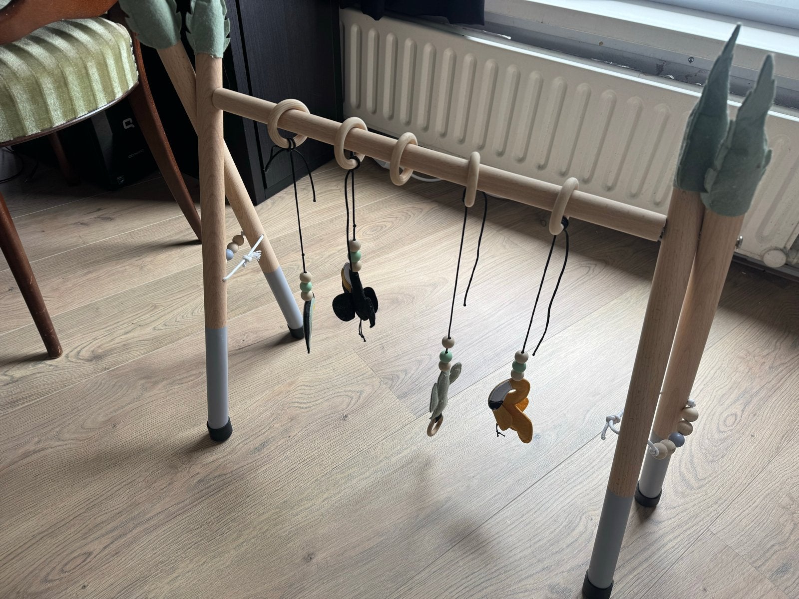 Houten babygym met jungle thema, Ophalen, Gebruikt, Babygym