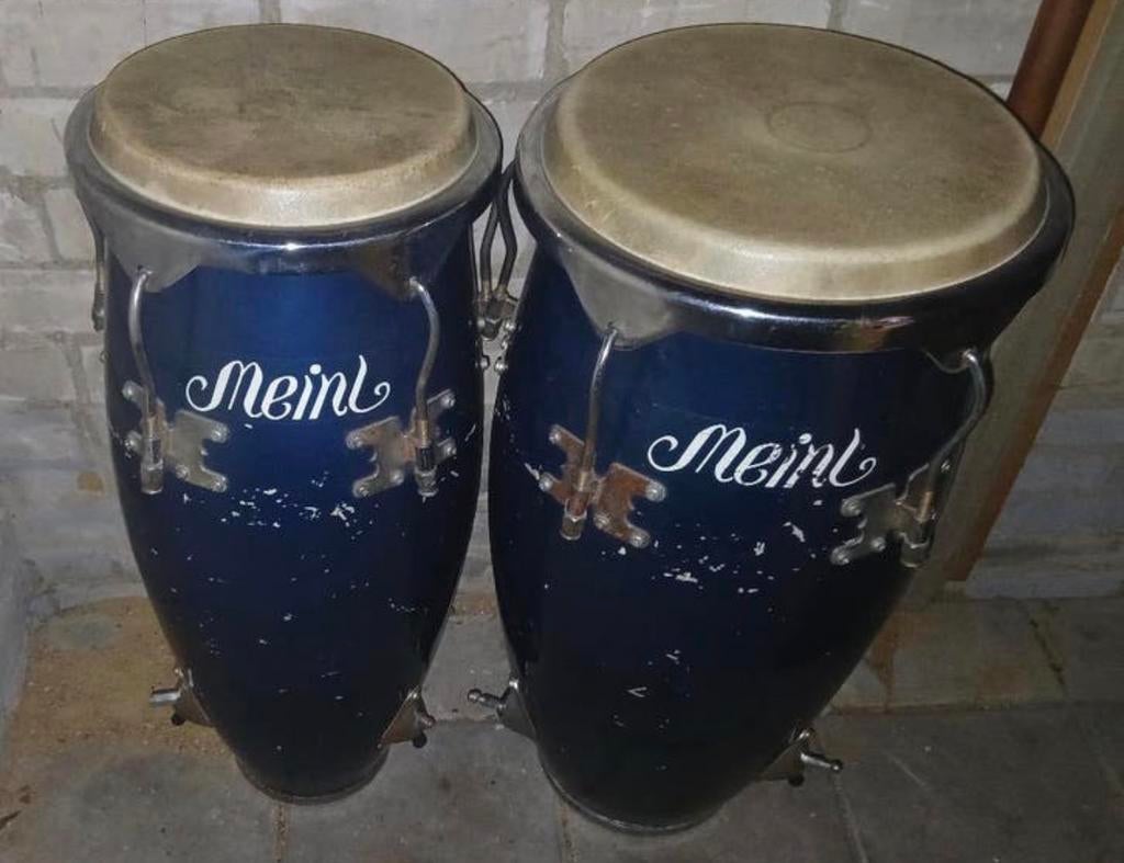 blauwe Meinl conga's, Muziek en Instrumenten, Percussie, Ophalen, Gebruikt, Trommel