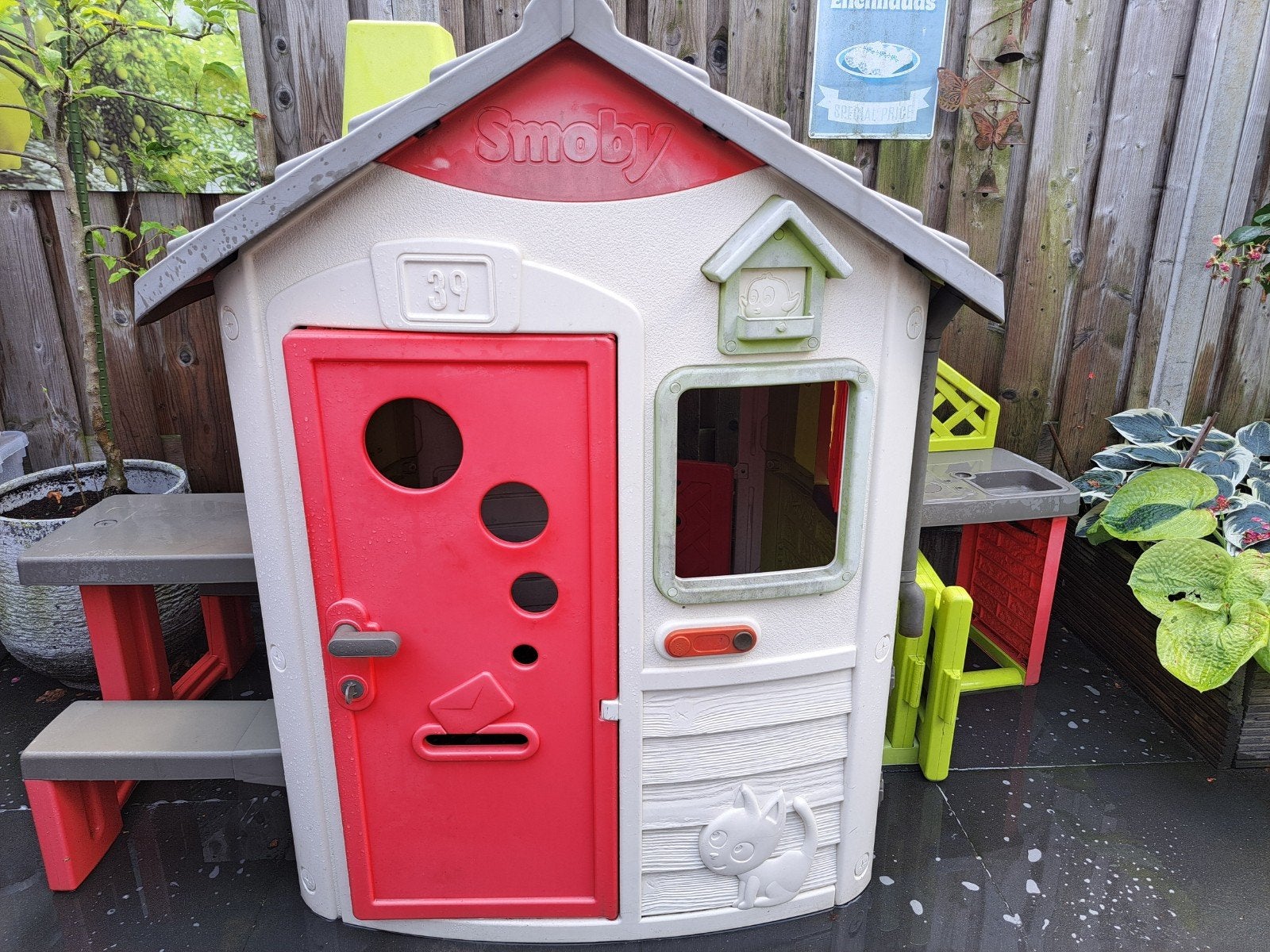 Smoby Neo Jura Lodge Speelhuis met uitbreiding, Ophalen, Gebruikt, Kunststof