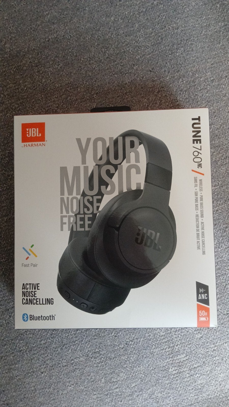 JBL Tune 760NC Draadloze Noise Cancelling Koptelefoon, JBL, Ophalen of Verzenden, Zo goed als nieuw, Over-ear