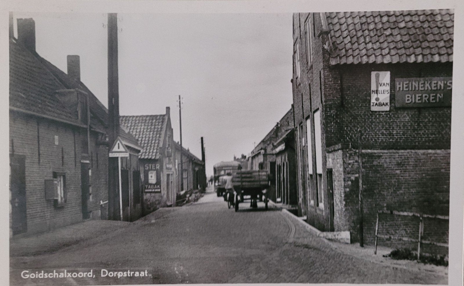 ansichtkaart Goidschalxoord - reclameborden, Ophalen of Verzenden, Reclamebord