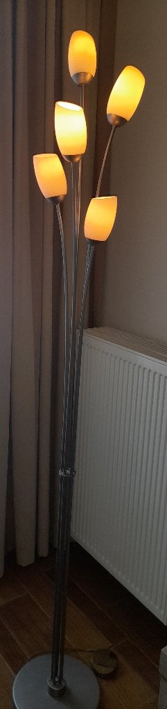 Staande lamp (voet pendaal), Ophalen, Gebruikt, Glas, 150 tot 200 cm