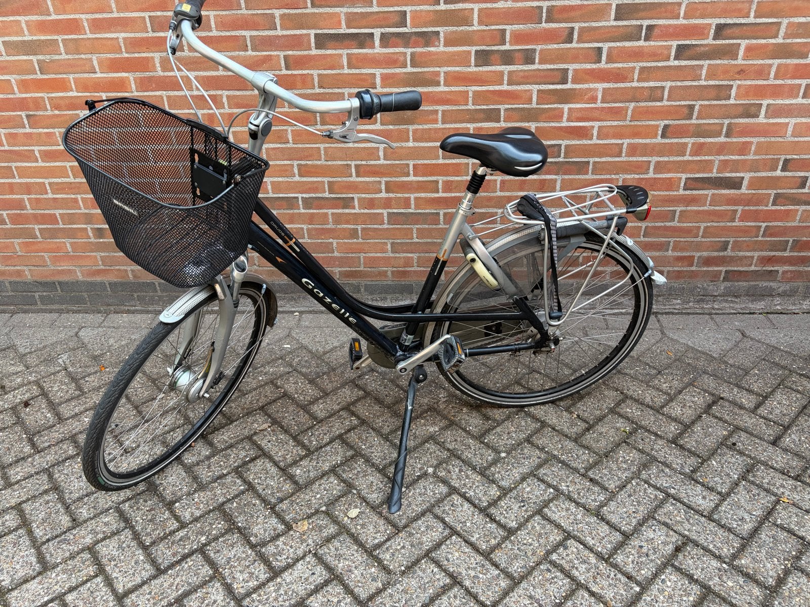 Gazelle Damesfiets Davos met Mand - Gebruikt, Ophalen, Gazelle, Trommelrem, 53 tot 56 cm