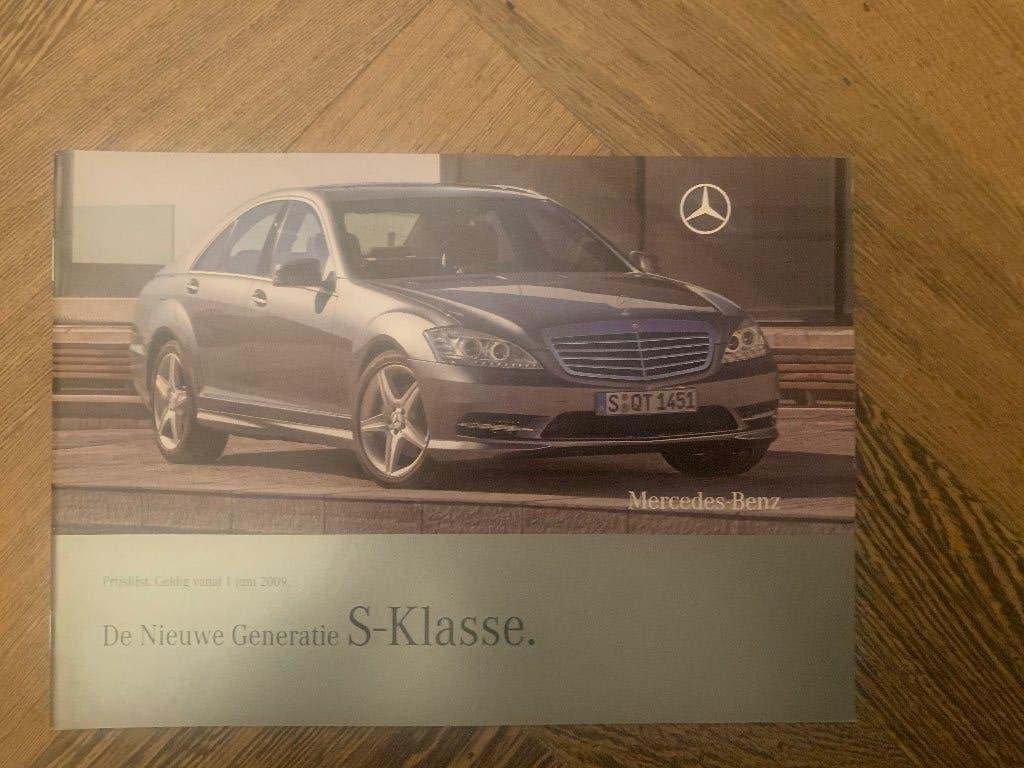 Intro prijslijst Mercedes-Benz S-klasse W221 facelift 2009, Nieuw, Mercedes-Benz, Mercedes, Ophalen of Verzenden
