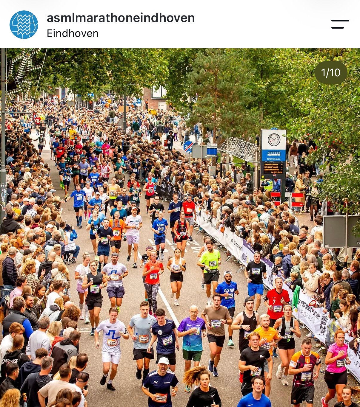 ASML Halve Marathon Eindhoven, Eén persoon, Oktober