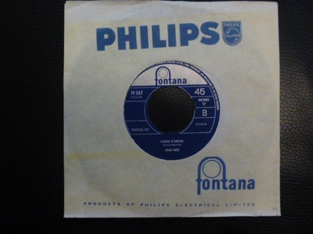 Joan Baez. There but for fortune./ Plaisir d 'amour., Cd's en Dvd's, Ophalen of Verzenden, Gebruikt, 7 inch, Pop
