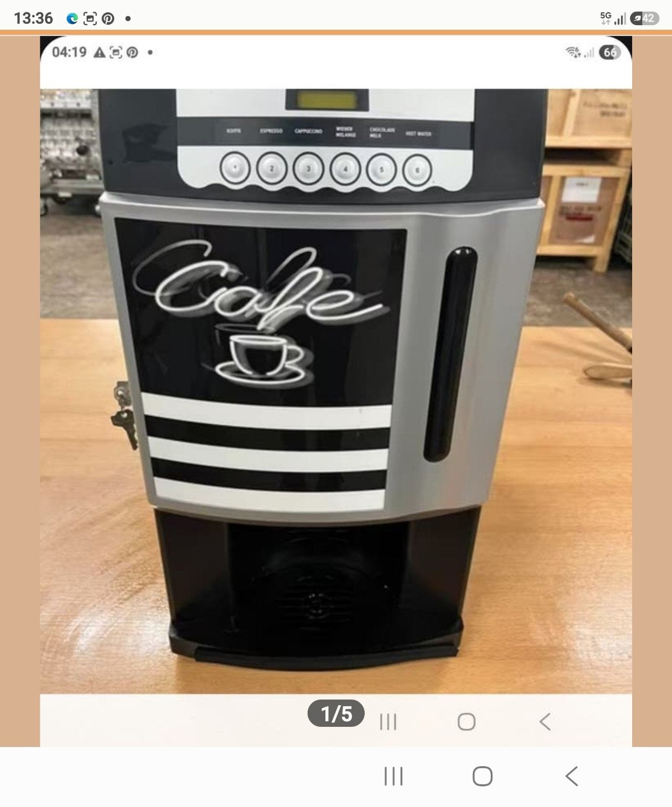 Koffiemachine / Koffieapparaat, Ophalen, Gebruikt, 10 kopjes of meer, Koffiemachine