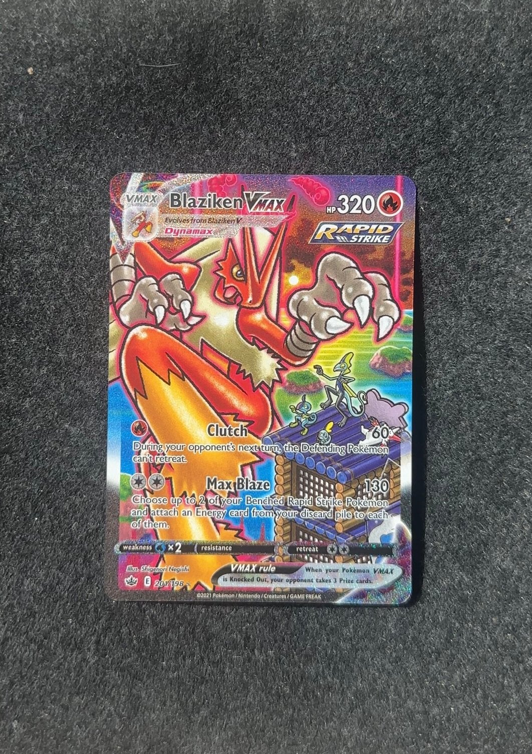 Blaziken VMAX #201 | Pokemon Chilling Reign | Ruil Mogelijk, Ophalen of Verzenden, Zo goed als nieuw, Foil