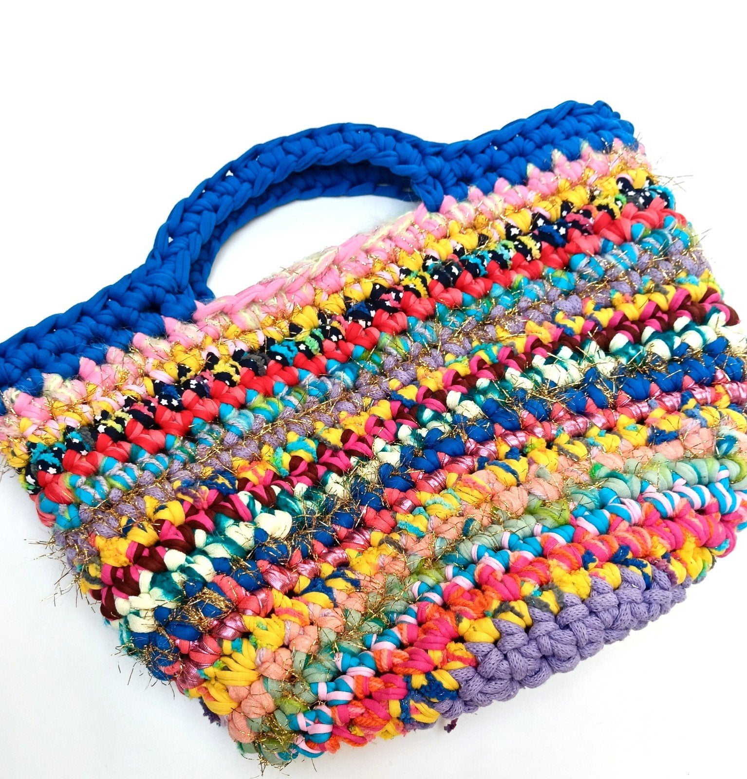geweldige kleurrijke handmade gehaakte tas, Verzenden, Nieuw, Overige kleuren, Handtas