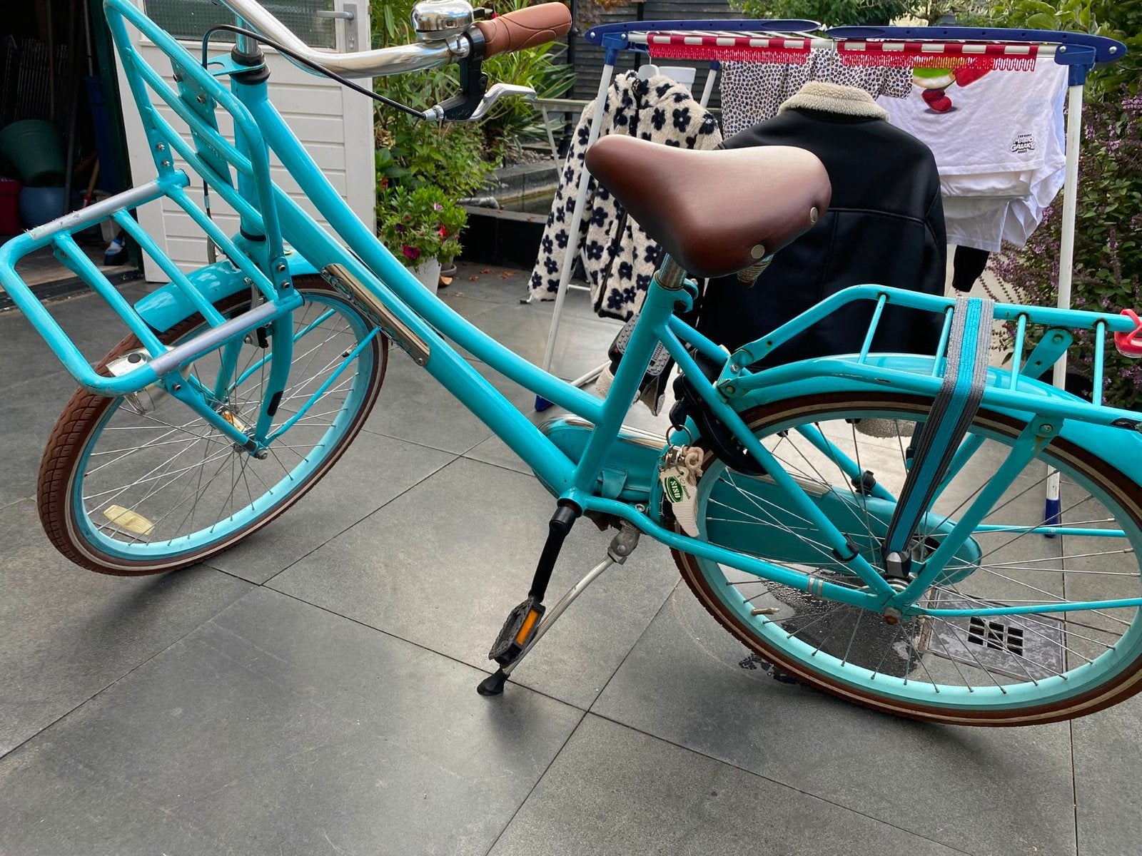 Opknapper! Blauwe Popal fiets 24 inch, Fietsen en Brommers, Fietsen | Meisjes, Ophalen, Terugtraprem, Popal, Gebruikt