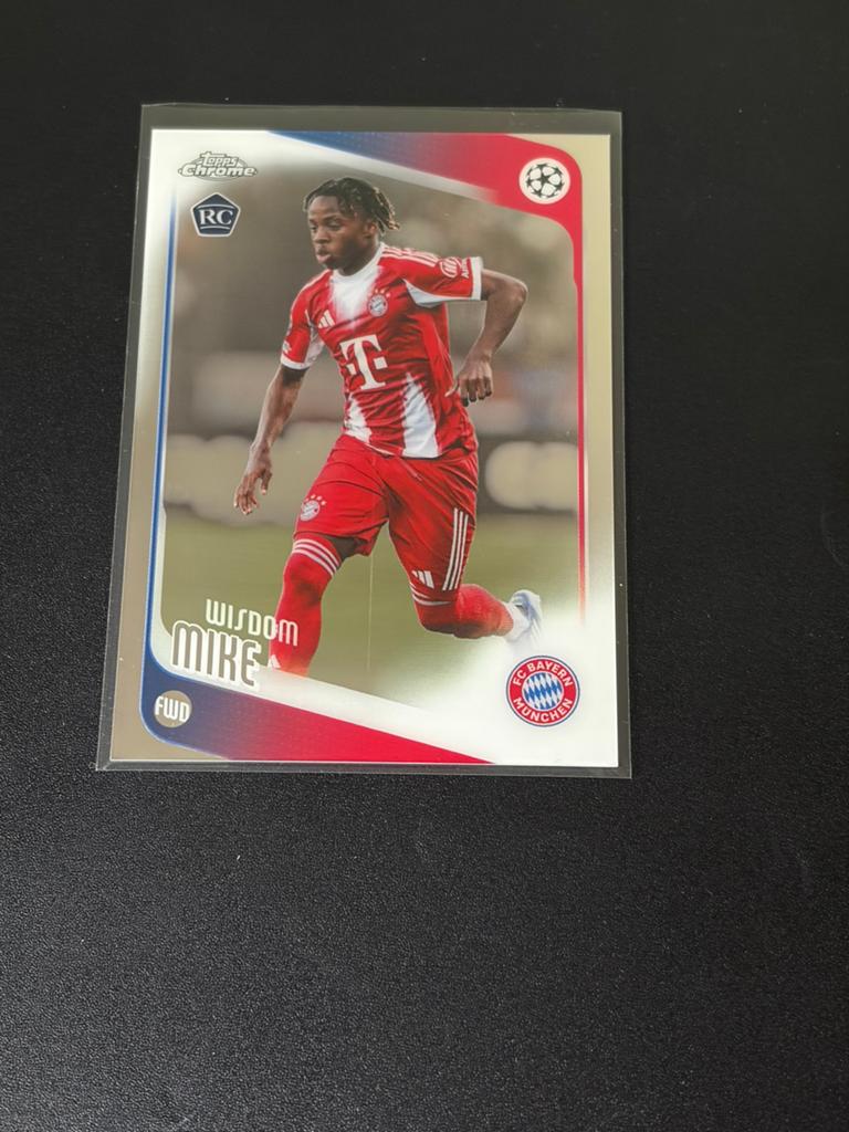 Topps - FC Bayern München - Mike Wisdom, Ophalen of Verzenden, Zo goed als nieuw, Buitenlandse clubs, Poster, Plaatje of Sticker