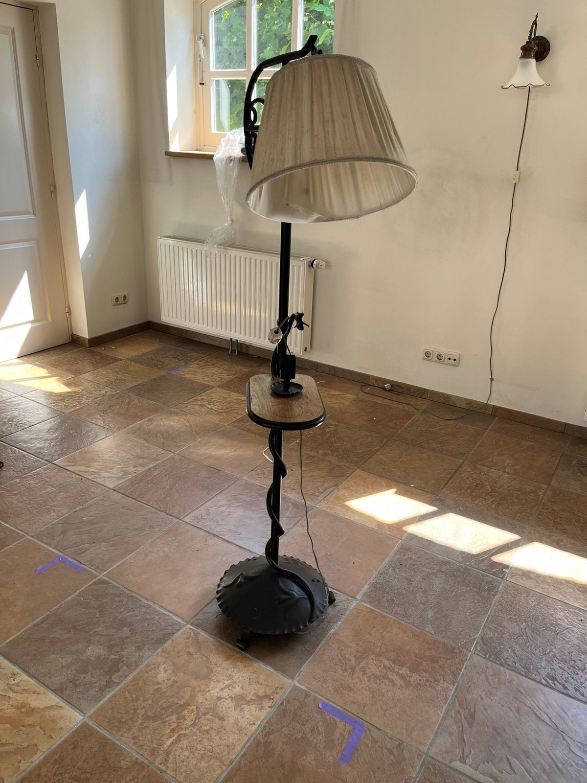Ijzeren lamp, Ophalen, Gebruikt, Metaal, 100 tot 150 cm