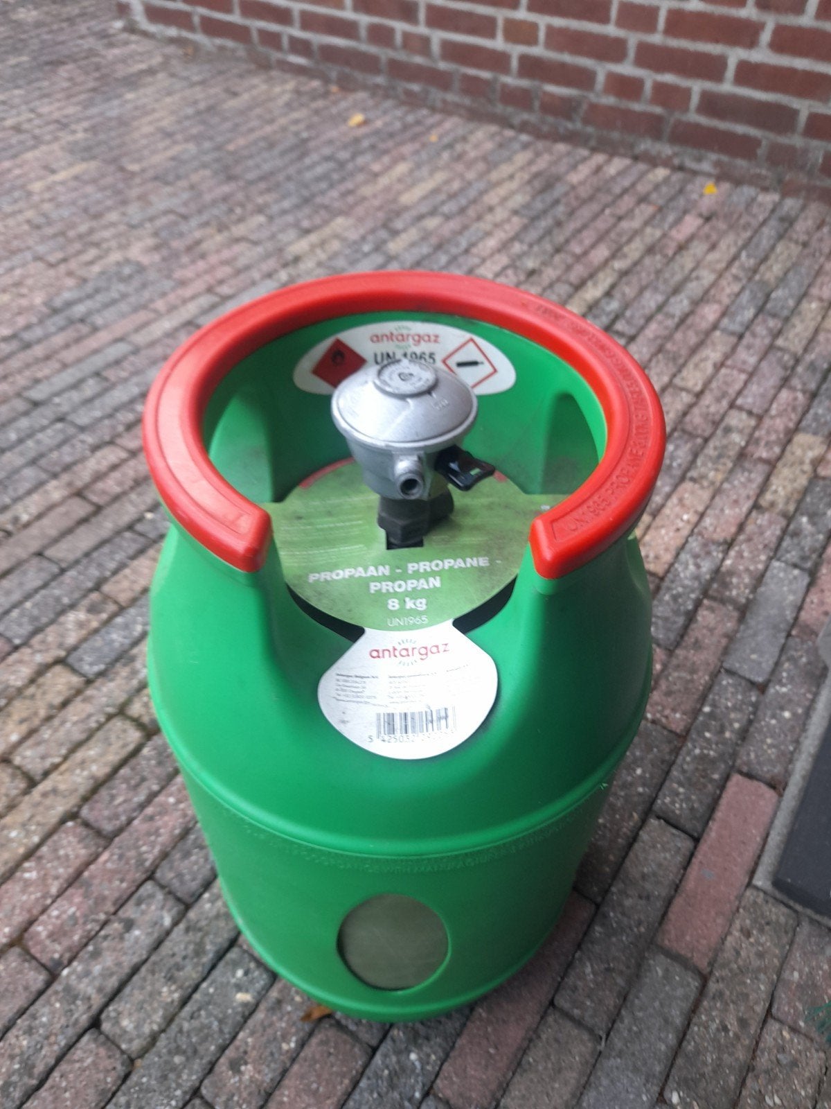 Antargaz Calypso propaan gasfles 8 kg met drukregelaar, Ophalen of Verzenden, Gebruikt, Gas, Antargaz