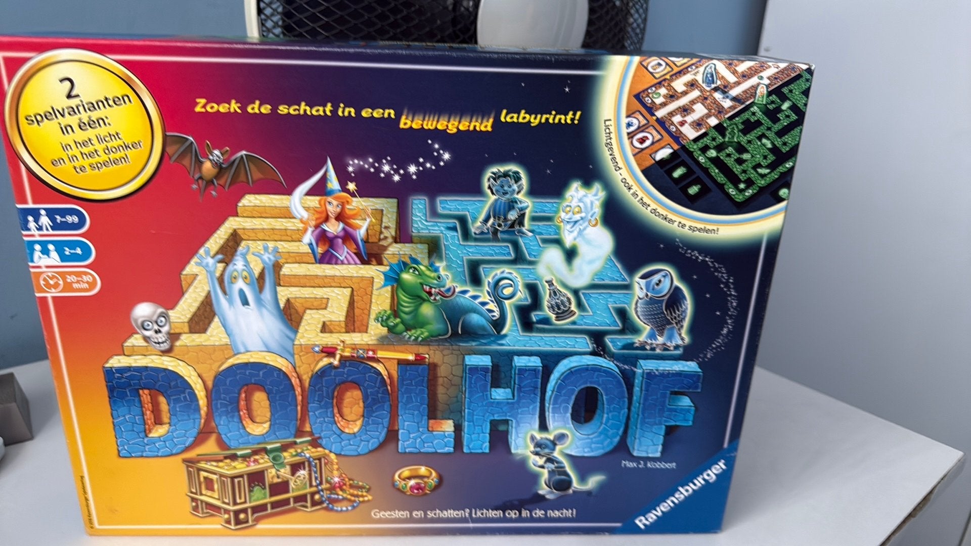 Doolhof Ravensburger bordspel - Lichtgevend!, Hobby en Vrije tijd, Gezelschapsspellen | Bordspellen, Drie of vier spelers, Ophalen of Verzenden