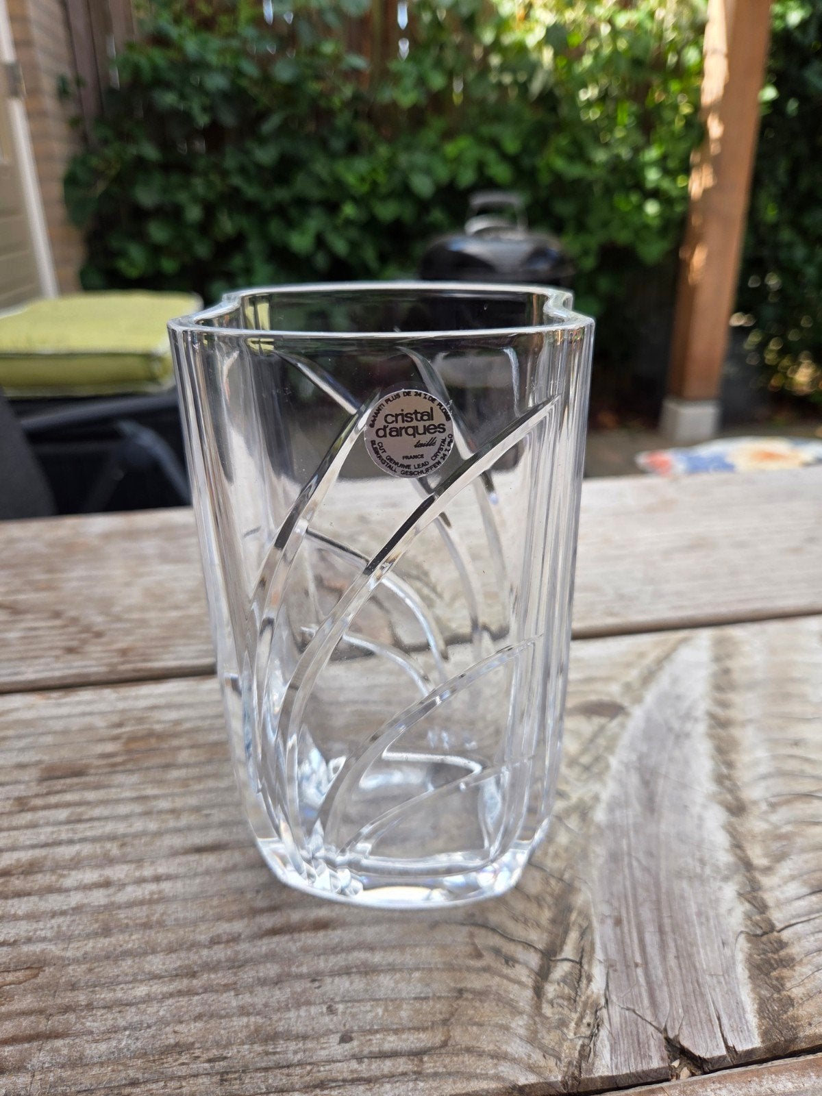Cristal d'Arques Vaas - Elegant geslepen kristal, Ophalen