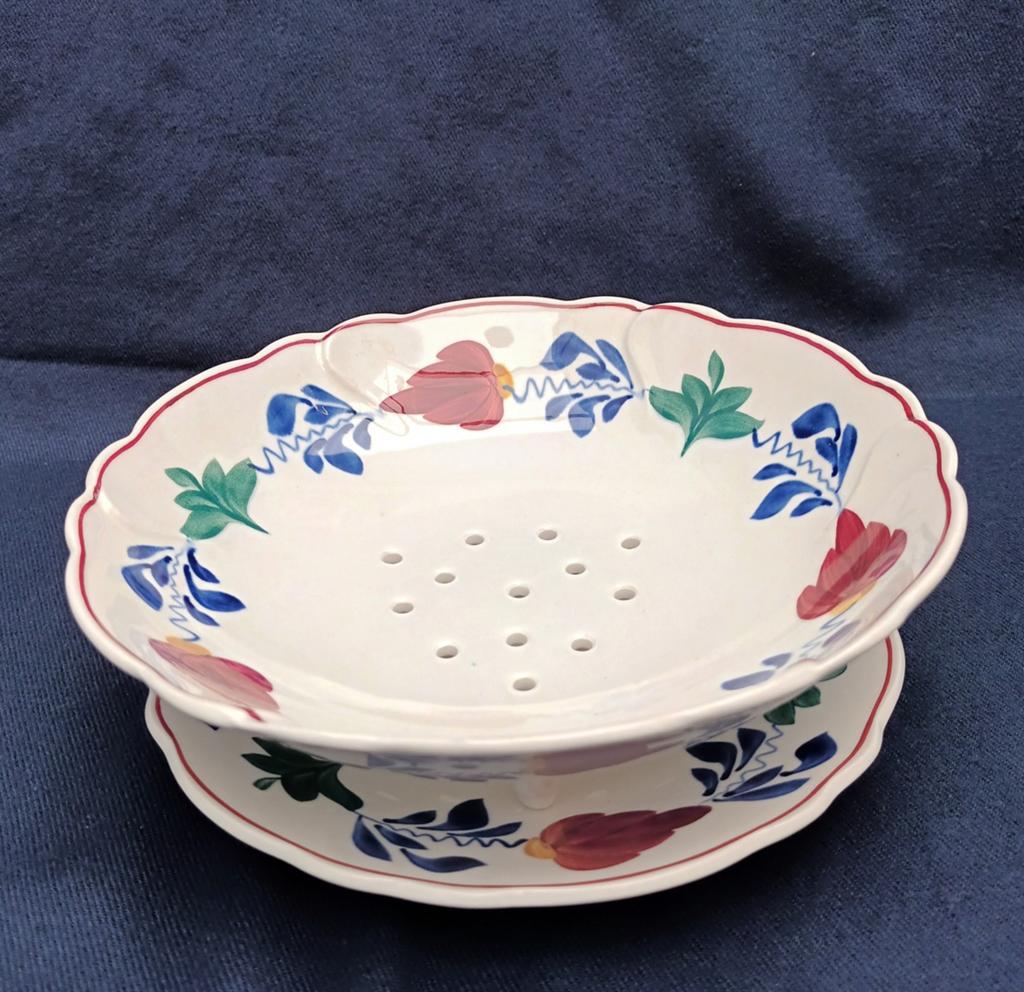 Boerenbont fruittest gekarteld, Antiek en Kunst, Antiek | Servies los, Ophalen of Verzenden