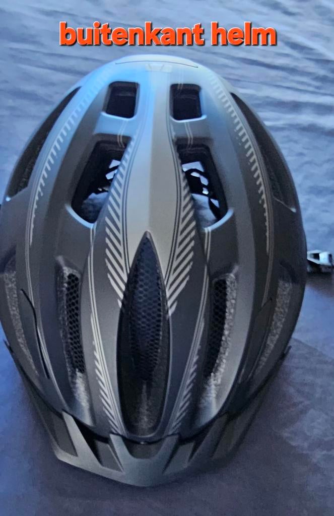 Fietshelm met verlichting - zwart ZGAN, Ophalen of Verzenden, Zo goed als nieuw, XL, Heer