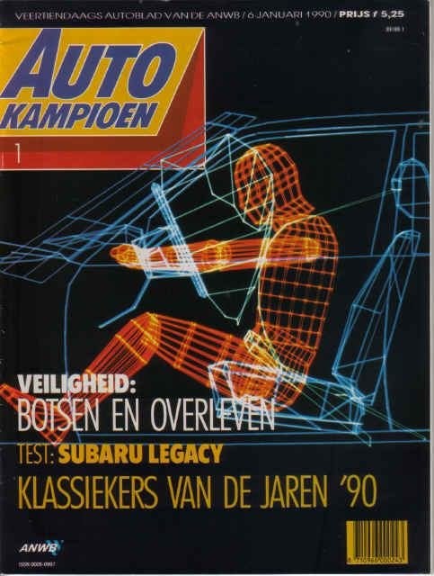 Autokampioen 1 1990 : Subaru Legacy - Jeep CJ - LandRover 90, Ophalen of Verzenden, Gelezen, Algemeen
