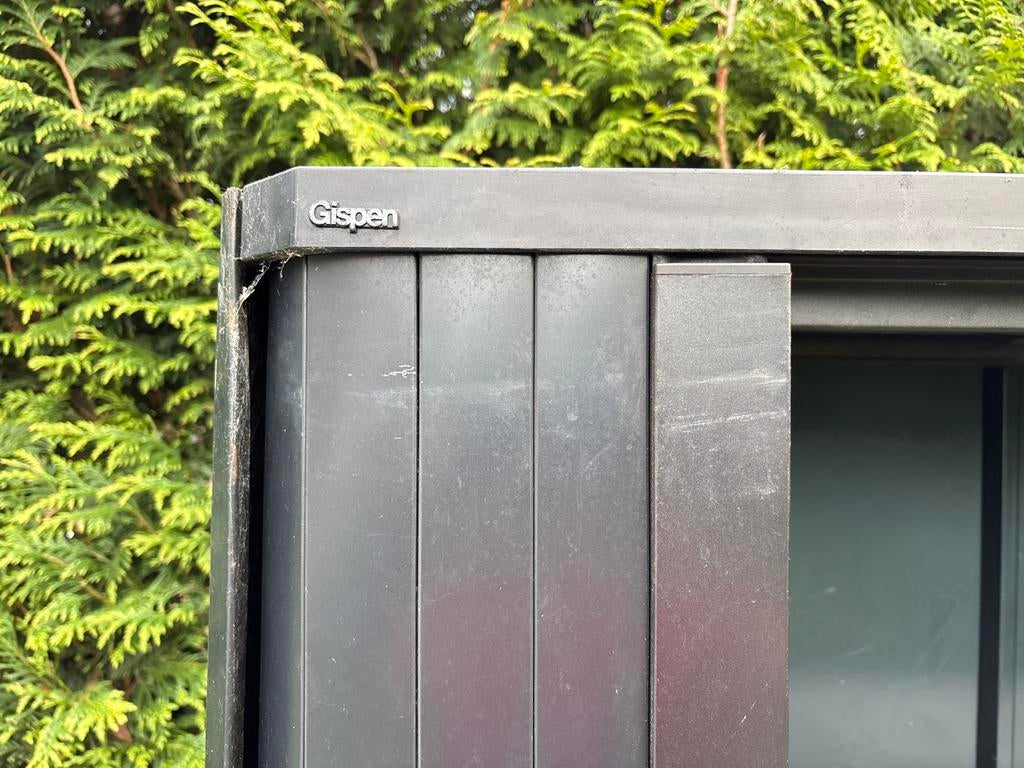 Gispen roldeurkast, Huis en Inrichting, Kasten | Roldeurkasten en Archiefkasten, Gebruikt, 100 tot 150 cm, Metaal, Met slot