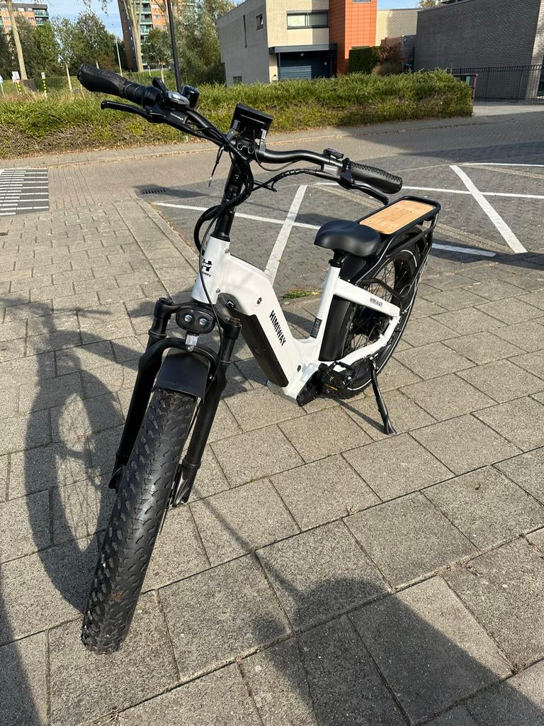 Stoere Himiway elektrische fiets met goedgekeurd slot, Gebruikt, 51 tot 55 cm, 50 km per accu of meer, Ophalen