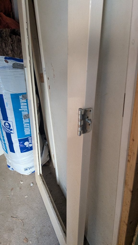 Buitendeur Meranti, Ophalen, Gebruikt, 80 tot 100 cm, Buitendeur
