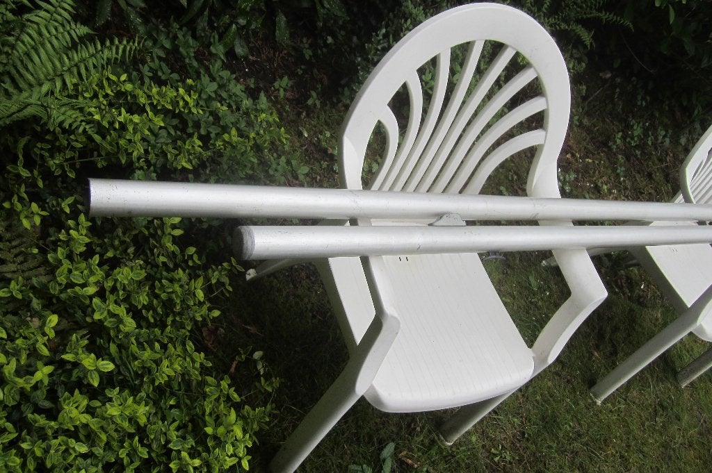aluminium steekmast,  rond, deelbaar, Ophalen, Minder dan 15 m², Zo goed als nieuw, 3 tot 6 meter