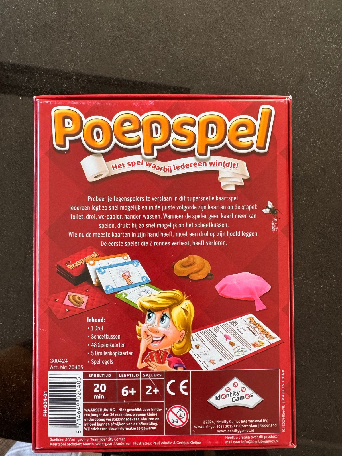 Poepspel: Het spel waarbij iedereen win(d)t!, Een of twee spelers, Ophalen, Nieuw