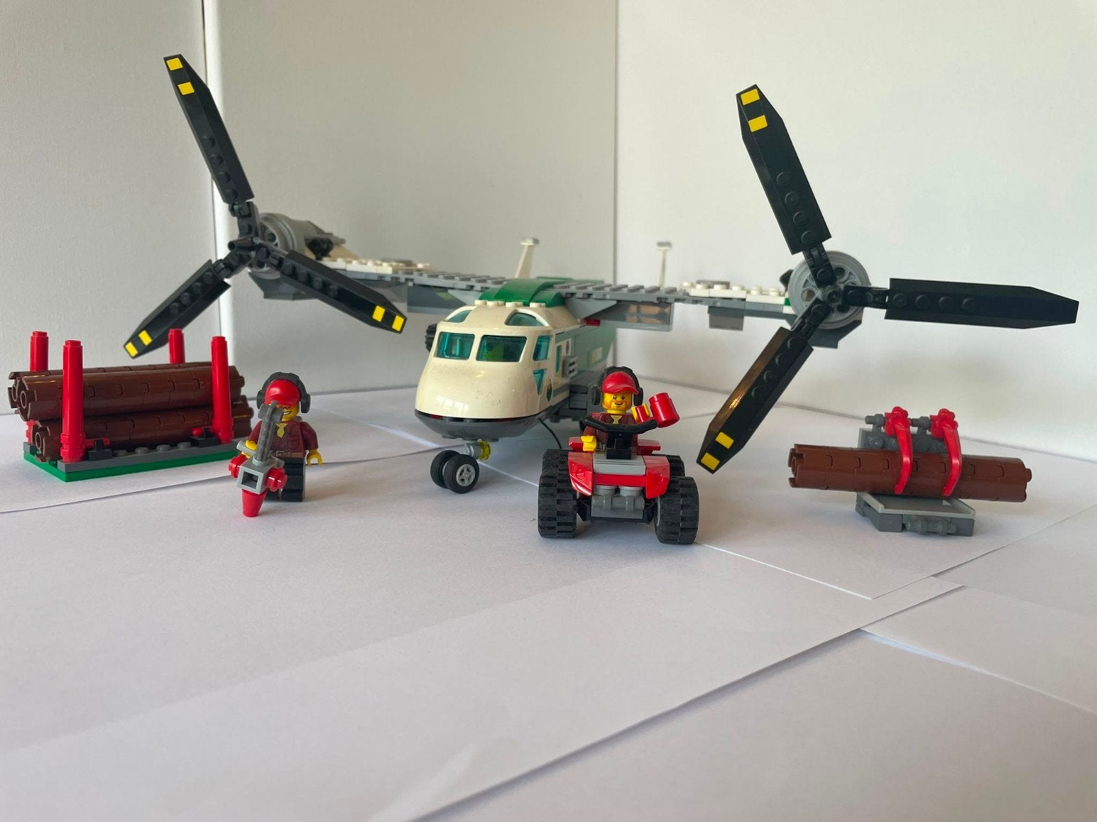 LEGO City set 60021 vliegtuig auto en minifiguren, Ophalen of Verzenden