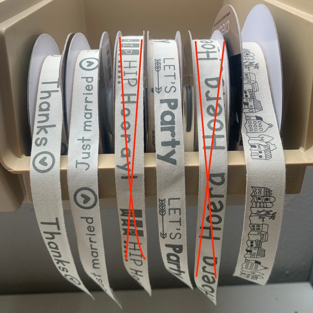 Vaessen Creative bedrukt katoen lint/ribbon met tekst, Overige thema's, Textiel, Ophalen of Verzenden, Herbruikbaar