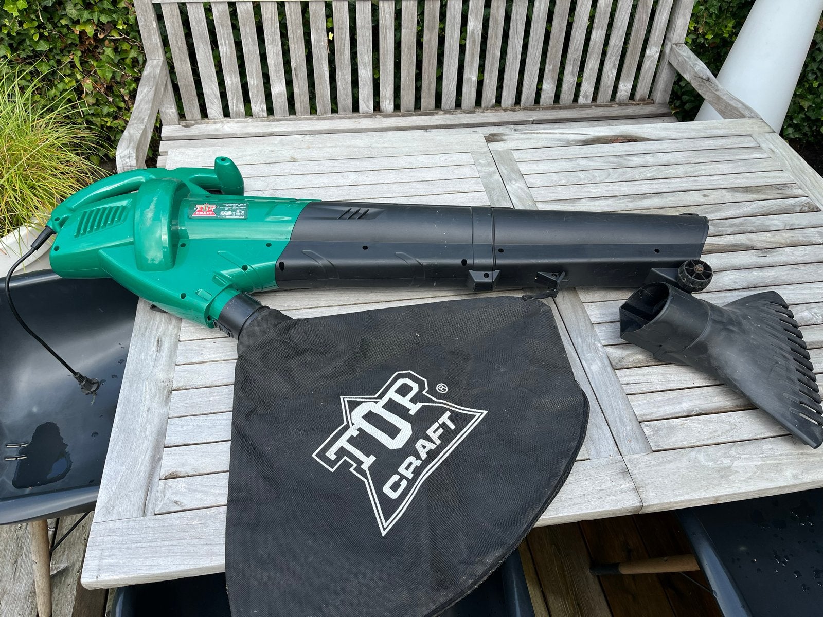 Topcraft Bladblazer/Zuiger TBV-2500/2008NL, Ophalen, Handgedragen, Zo goed als nieuw, Met opvangzak