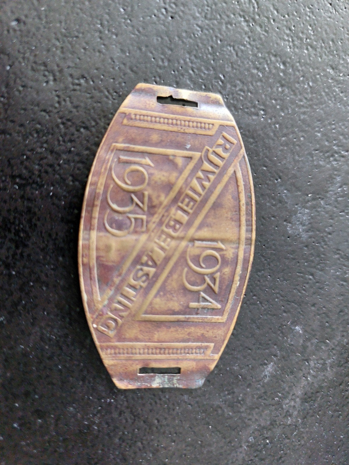 Antieke Rijwielbelastingplaat 1934-1935, Ophalen of Verzenden