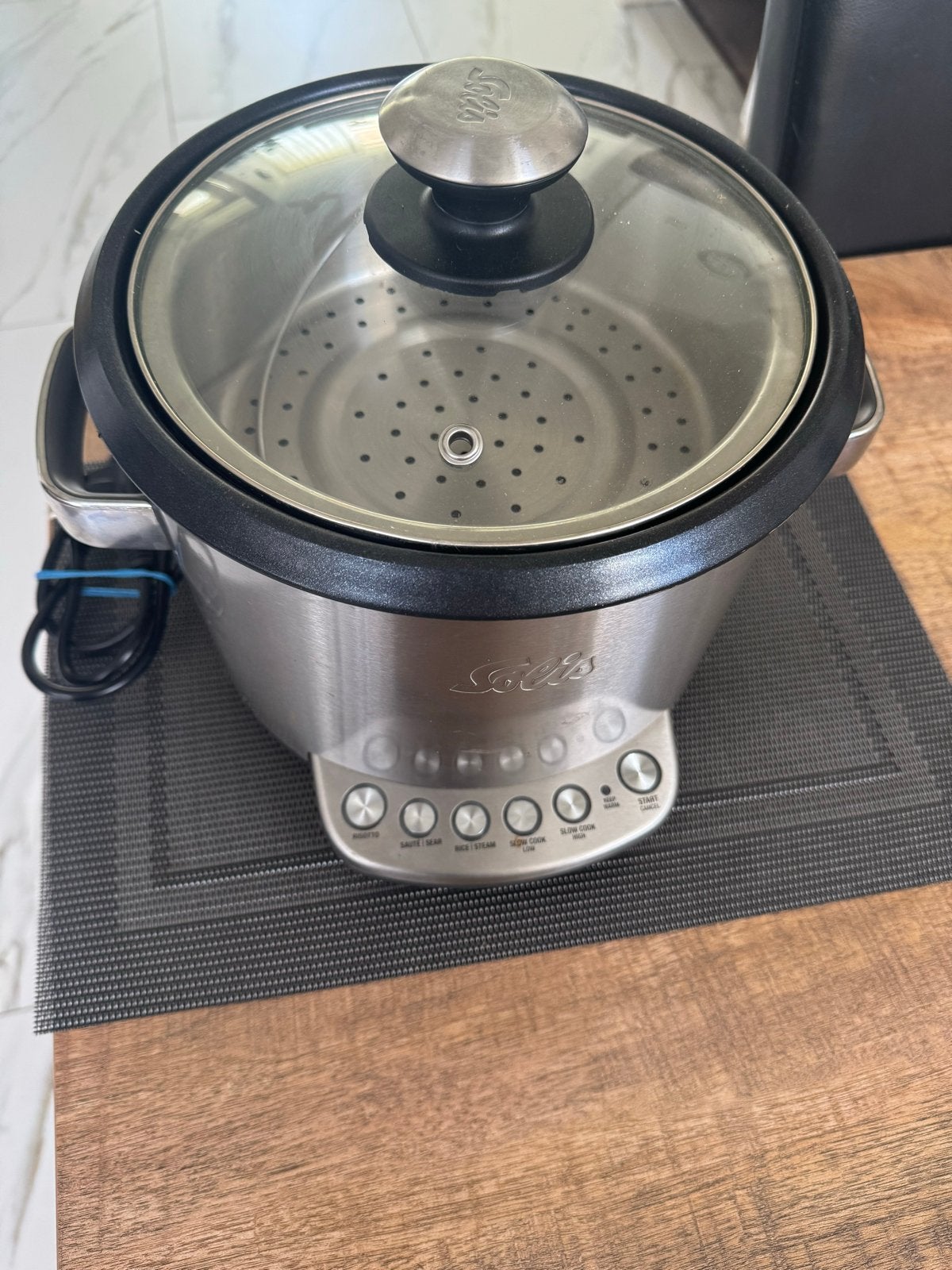 Solis Rijstkoker & Multicooker - RVS, Zo goed als nieuw, Witgoed en Apparatuur, Ophalen of Verzenden, Zo goed als nieuw