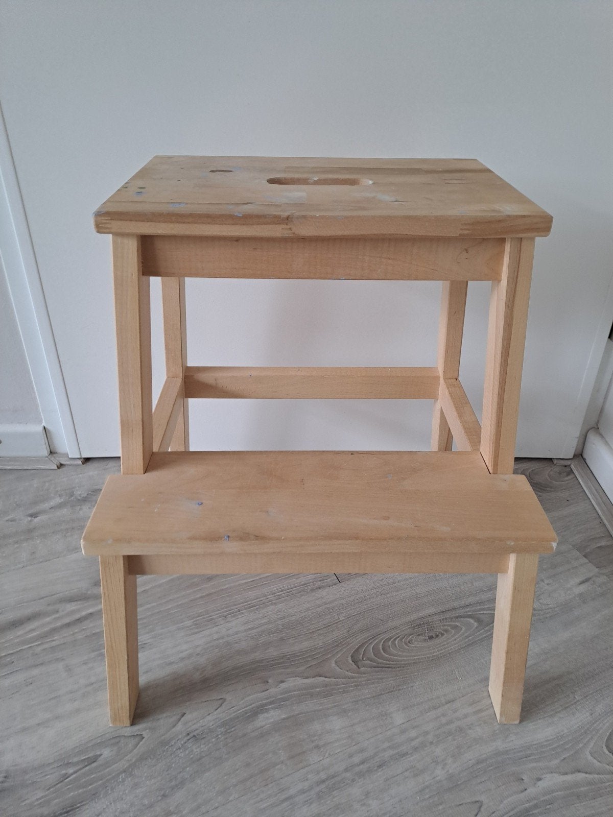 Stevig houten opstapje 50 cm hoog, Huis en Inrichting, Krukjes, Ophalen