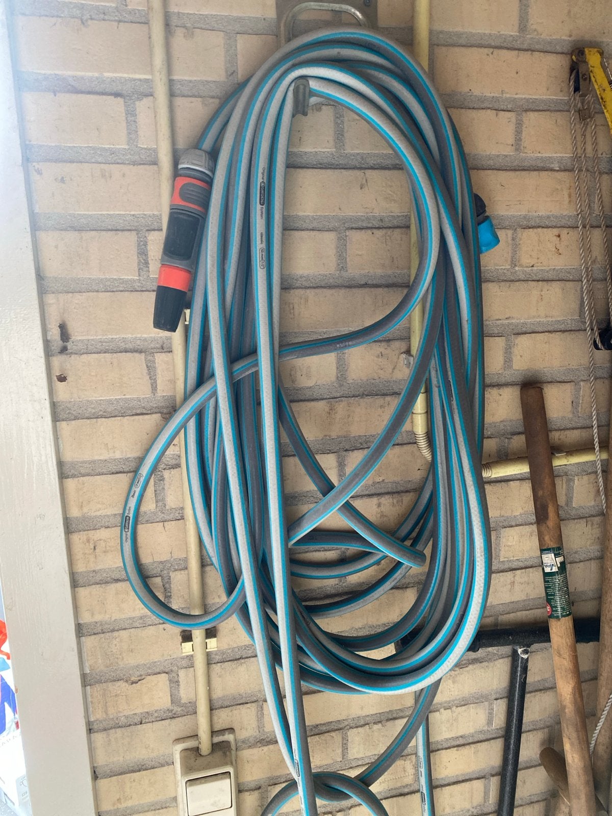 Gardena tuinslang 13mm, 15 meter met aansluitstukken, Ophalen, Gebruikt, Tuinslang