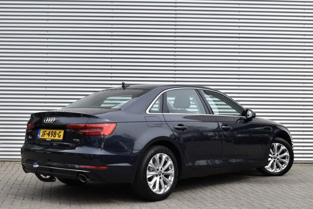 Audi A4 2.0 TFSI AUT7 ULTRA SPORT / ADAP. CRUISE / VIRTUAL D, 1380 kg, 4 cilinders, 1984 cc, Blauw