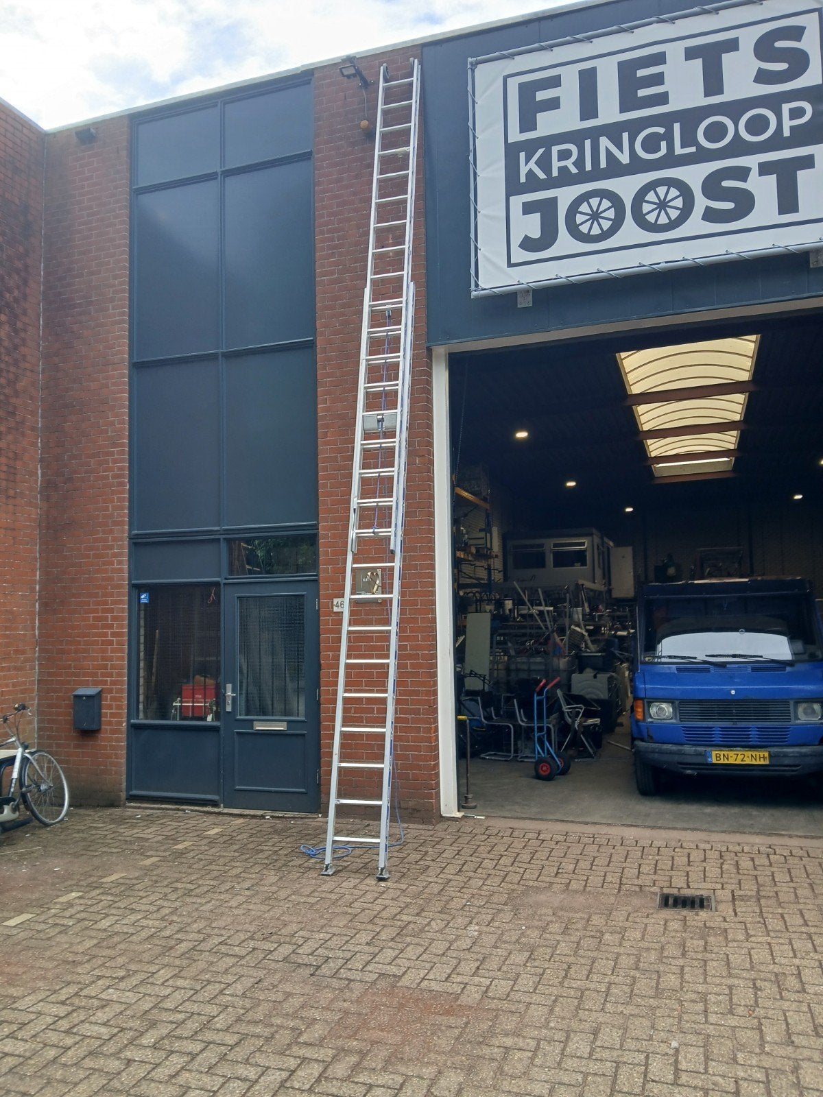 Professionele aluminium ladder  9 meterTubesca Platinum, Tubesca, Professioneel, Ophalen of Verzenden, 4 meter of meer