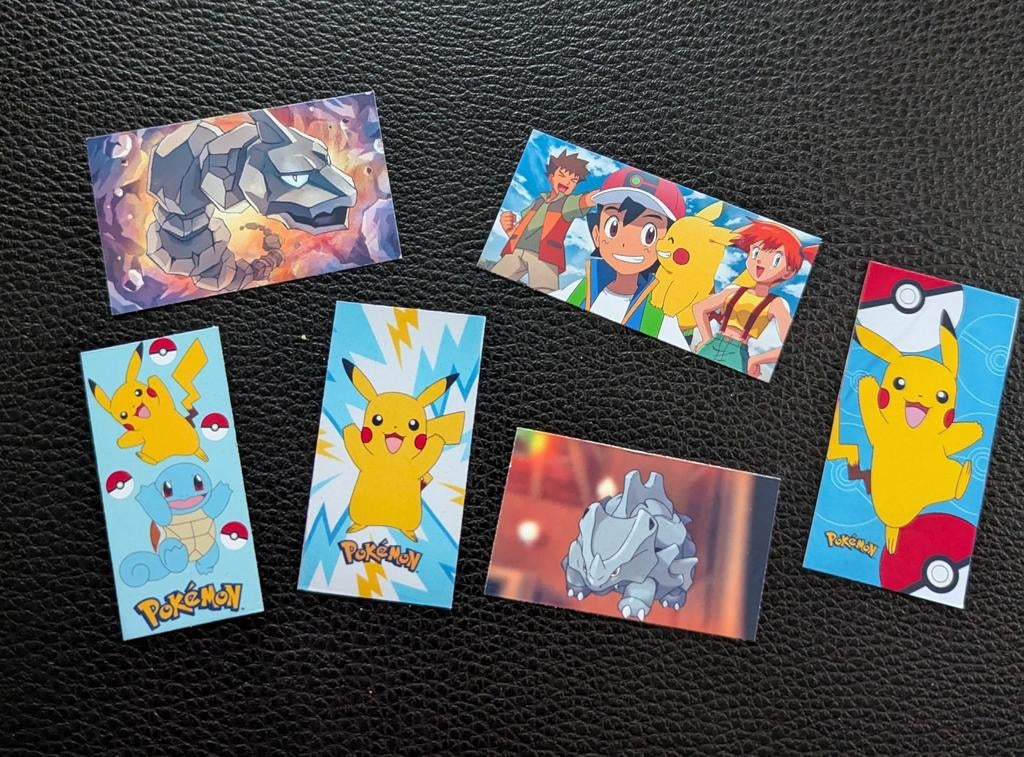 Pokemon Stickers - 6 stuks, Ophalen of Verzenden, Nieuw, Strip of Tekenfilm