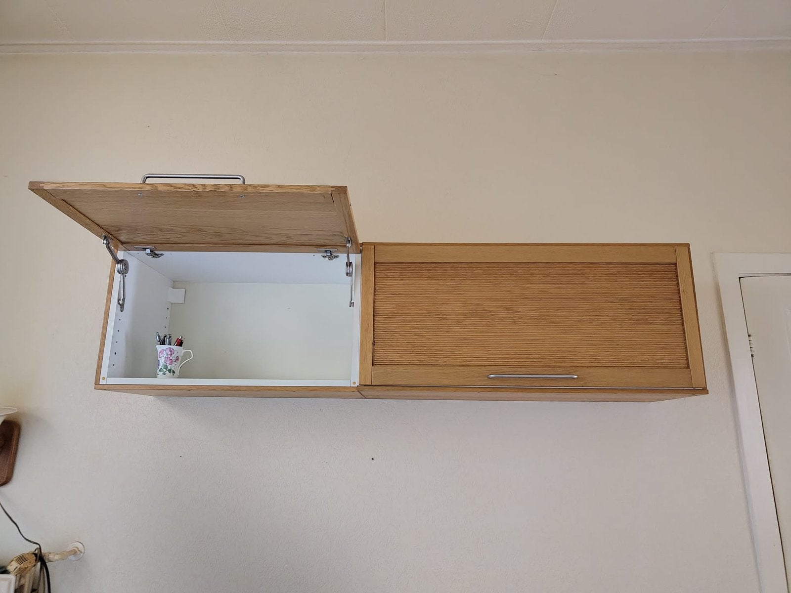 Retro IKEA Keukenkastjes met glazen legplanken, Ophalen, Gebruikt