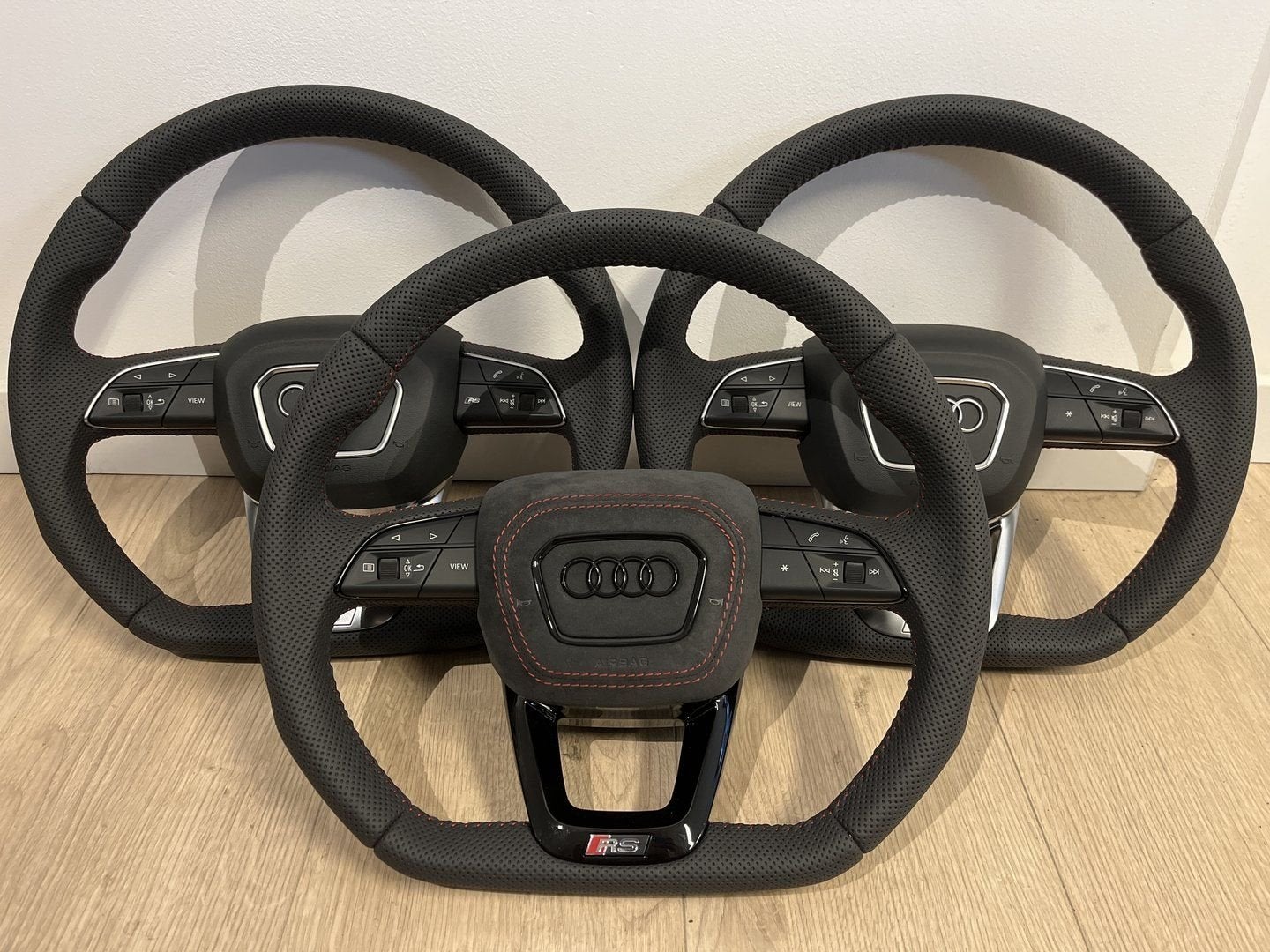 Audi a3 q3 rs3 rsq3 rs sline stuurwiel geperforeerd, -, -, Nieuw, -