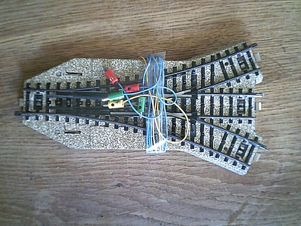 Marklin M-rails Electrische Driewegwissel nr. 5214, Wisselstroom, Gebruikt, Rails, Ophalen of Verzenden