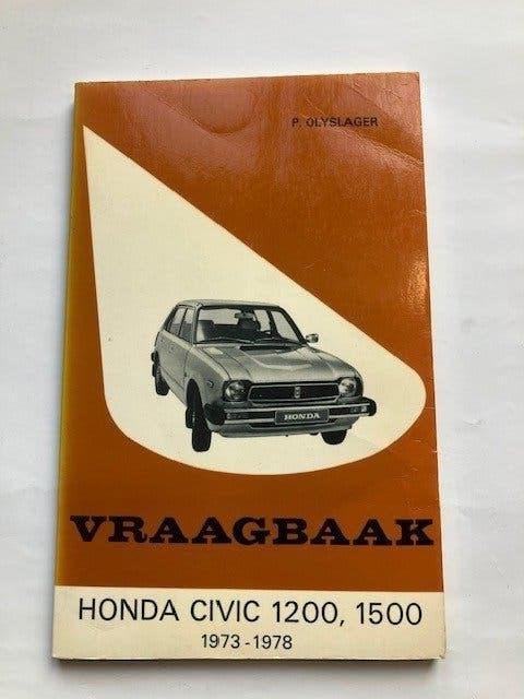 Vraagbaak Honda Civic 1200, 1500 (1973-1978) Olyslager, Ophalen of Verzenden