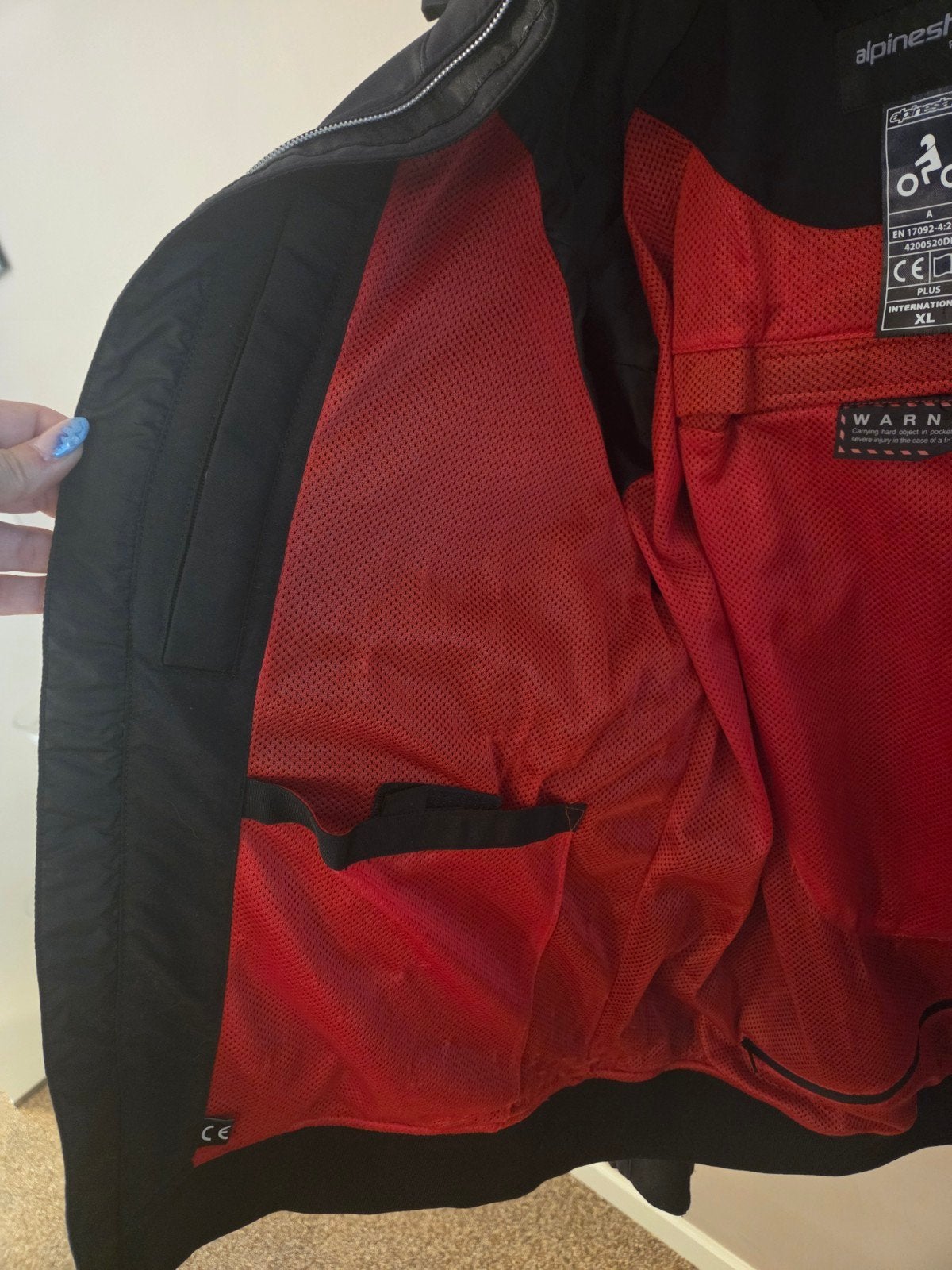 Alpinestars Sektor V2 Tech Motorhoodie MAAT XL te koop!, Alpine Stars, Jas | textiel, Ophalen of Verzenden, Tweedehands