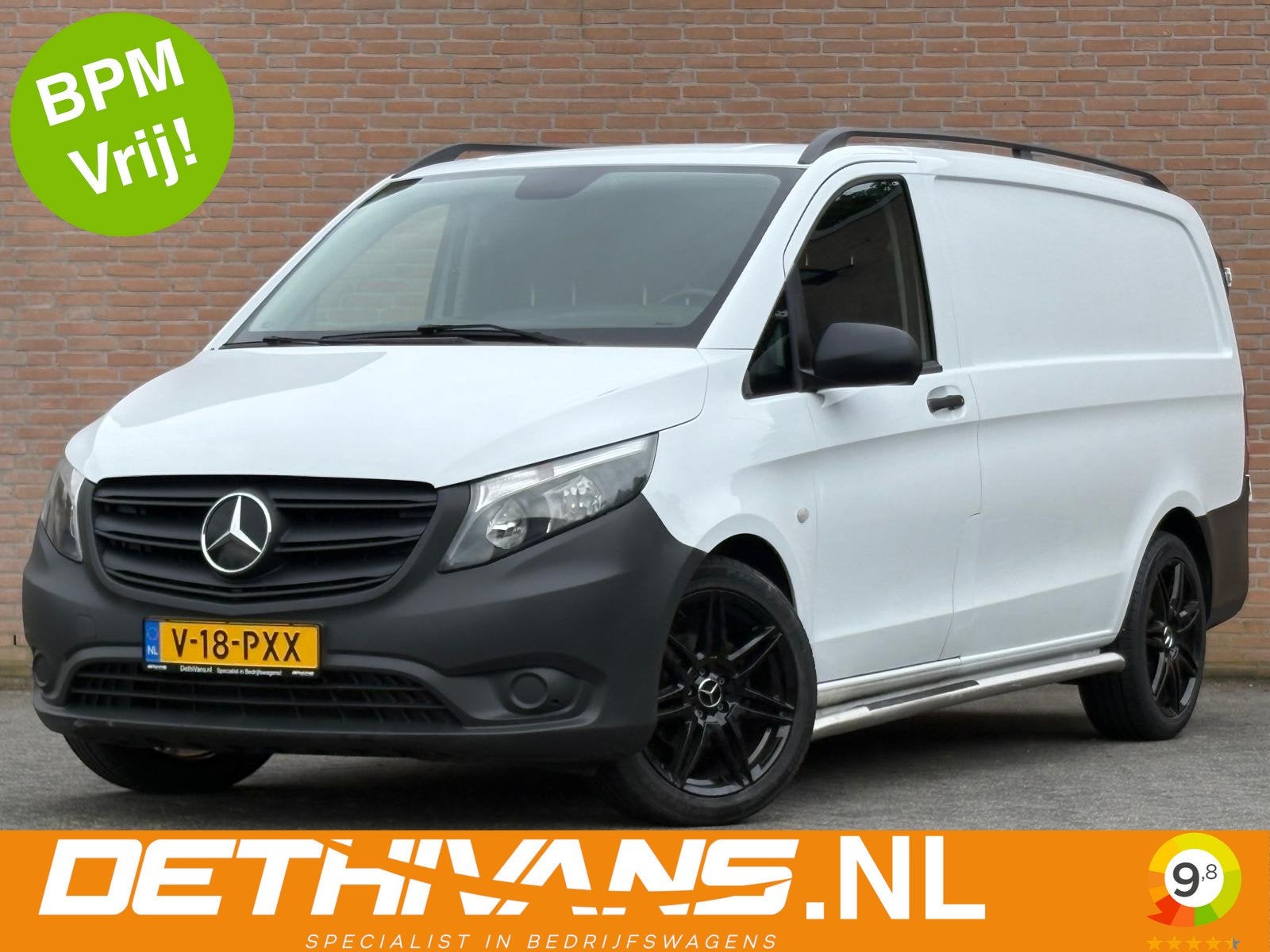 Mercedes-Benz Vito 114CDI 136PK Lang 9G-Tronic / Distronic /, Auto's, Automaat, Gebruikt, 4 cilinders, Met garantie (alle)