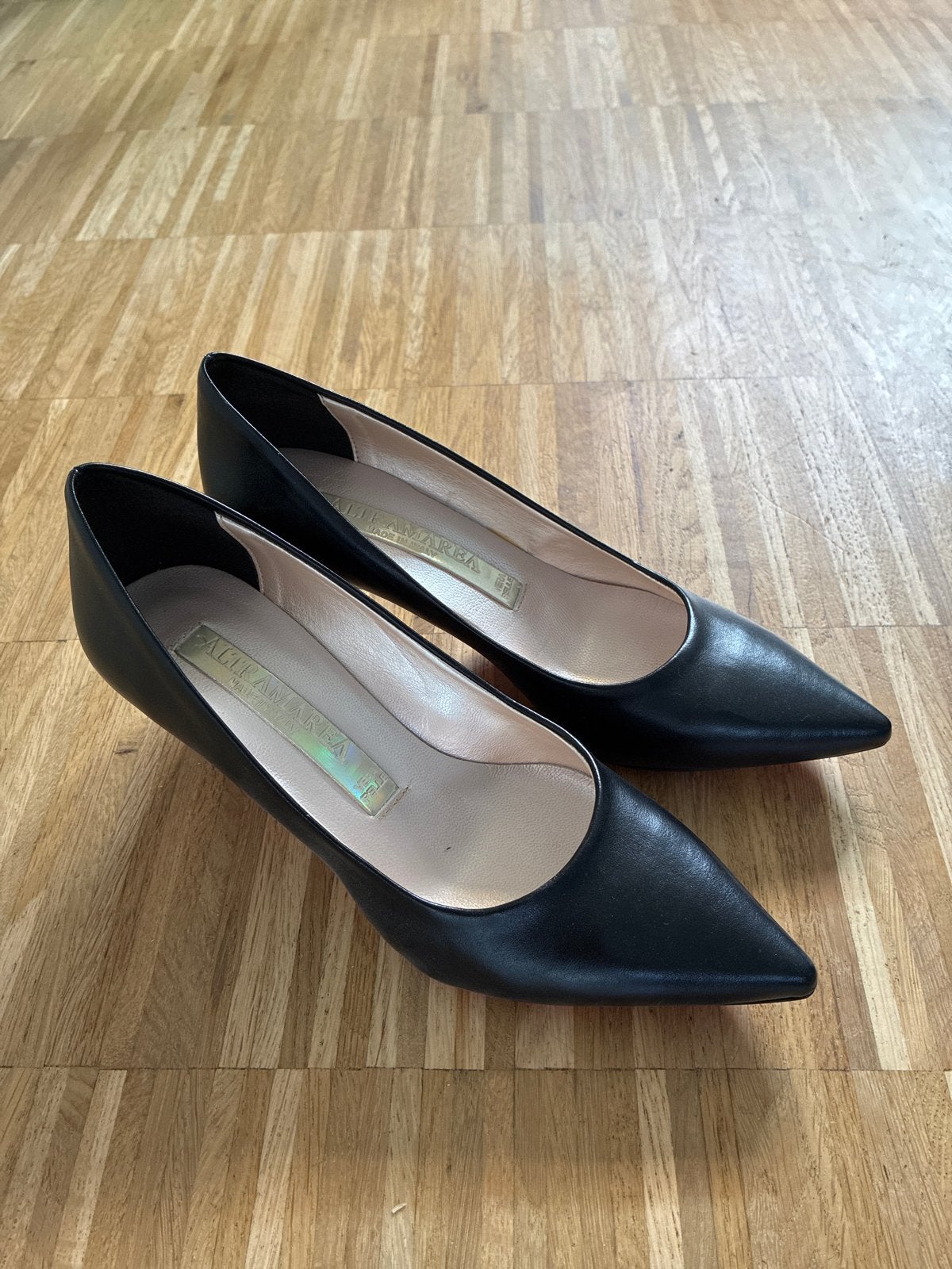 Altra Marea Zwarte Leren Pumps Maat 36, Ophalen, Zo goed als nieuw, Zwart, Pumps